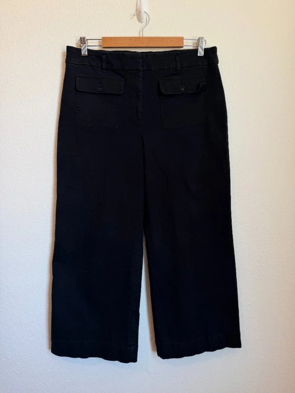 LOFT Palmer Wide Leg Pants in Twill Size 14P